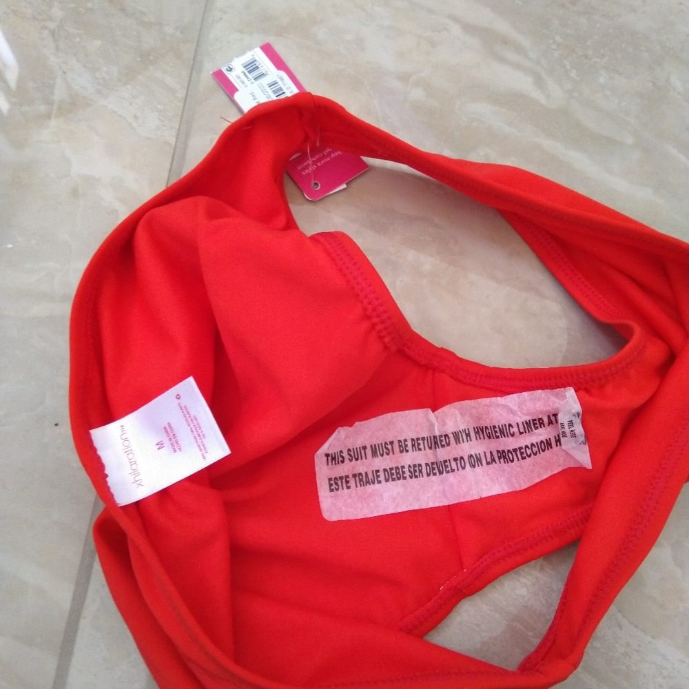 Xhilaration red bikini bottom size medium - Picture 2 of 8